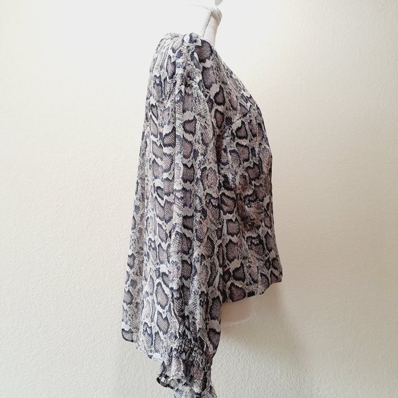 All Saints Faux Wrap Blouse - Picture 4 of 14